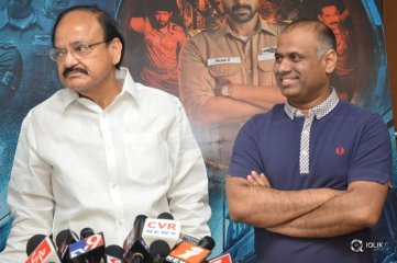 Venkaiah Naidu Watch Ghazi Movie At Prasad Labs
